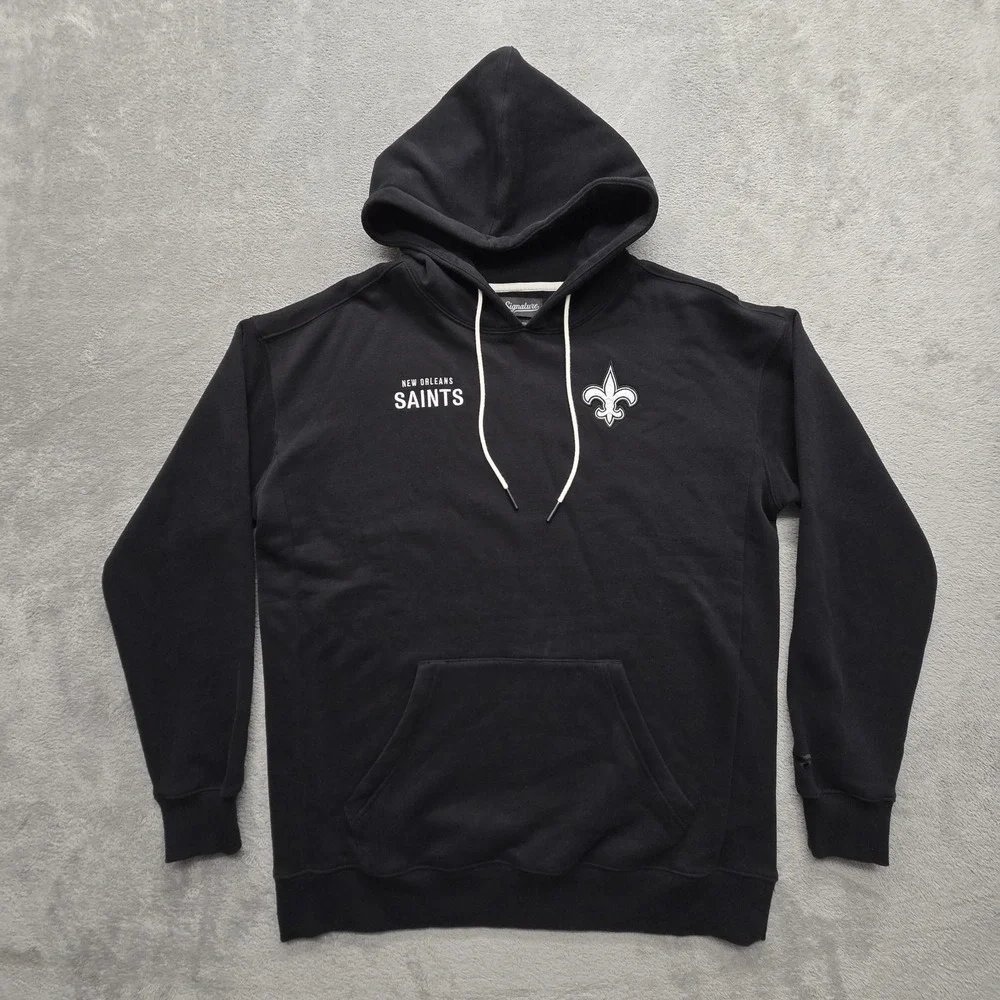 New Orleans Saints Fanatics Black Mens Hoodie Black Large Elements Fleece